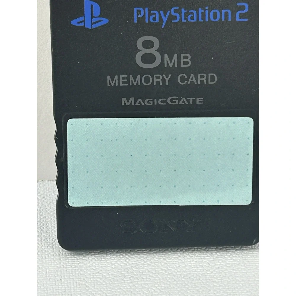 Sony PlayStation 2 PS2 8MB MagicGate Memory Card OEM Official Black Untested